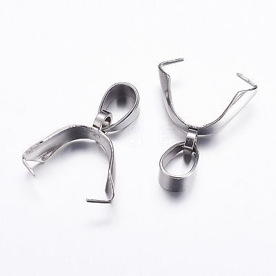 Non-Tarnish 304 Stainless Steel Pinch Bails X-STAS-K146-090-5x18-1