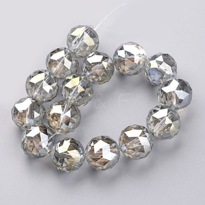 Electroplate Glass Bead Strands EGLA-J140-FR04-16mm-1
