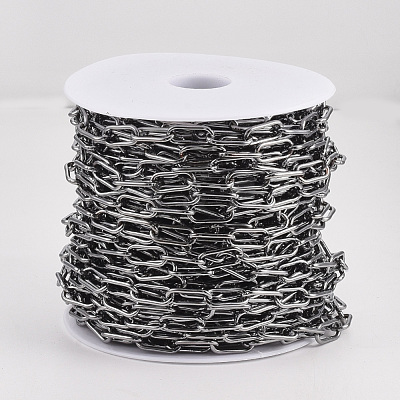 Unwelded Iron Paperclip Chains CH-S125-01B-B-1