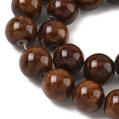 Natural Mashan Jade Round Beads Strands G-D263-10mm-XS14-01-1