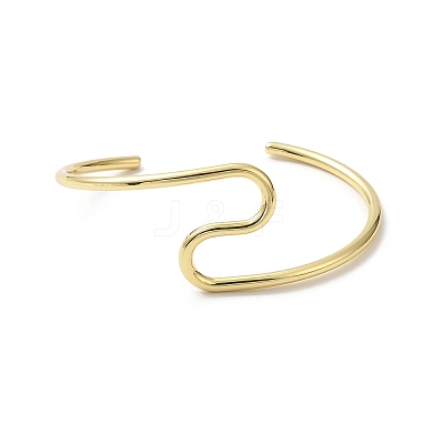 Rack Plating Brass Cuff Bangles BJEW-A137-09G-1