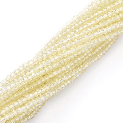 Electroplate Glass Beads Strands EGLA-F149-FR-06-1
