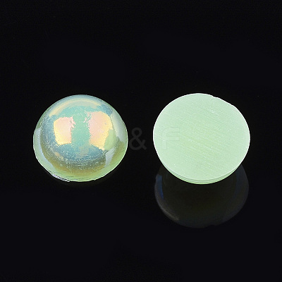 ABS Plastic Imitation Pearl Cabochons OACR-S025-6mm-10-1