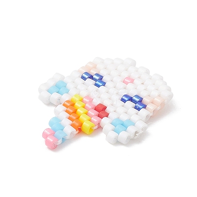 Handmade Loom Pattern Seed Beads PALLOY-MZ00116-1