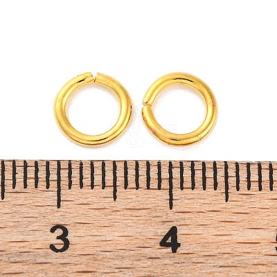 Brass Saw Cut Open Jump Rings KK-G514-01J-G-1