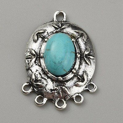 Synthetic Turquoise Chandelier Component Links FIND-TAC0011-49D-AS-1