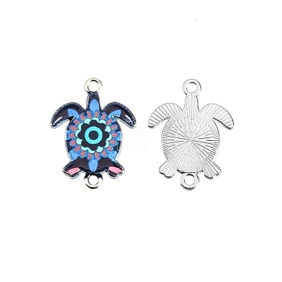 Alloy Enamel Connector Charms FIND-CJC0001-04E-1