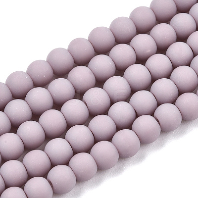 Opaque Glass Beads Strands GLAA-T032-P4mm-MD07-1