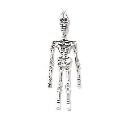 Halloween Tibetan Style Alloy Big Pendants FIND-C029-01A-AS-1