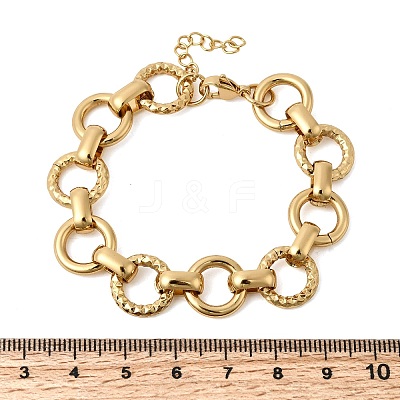 304 Stainless Steel Link Chain Bracelets for Women BJEW-P388-02B-G-1