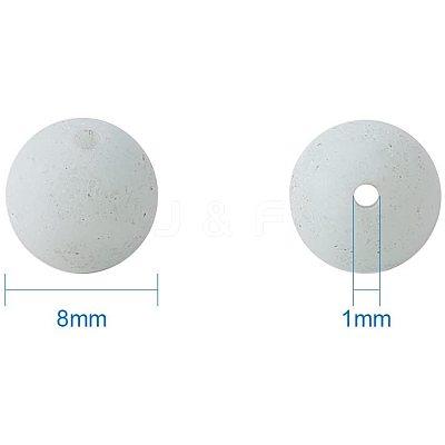 Frosted Natural Flower Amazonite Bead Strands G-PH0028-8mm-03-1