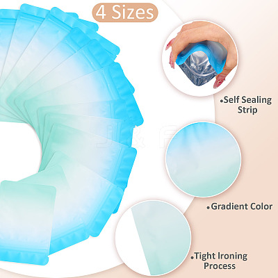 100Pcs 4 Styles PET Zipper Bags OPP-TA0001-19D-1