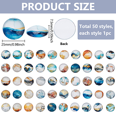 Glass Cabochons FIND-PH0022-89B-1