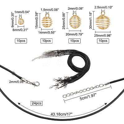 DIY Wire Pendants Necklaces Kits DIY-PH0003-04-1