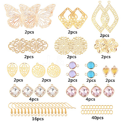 DIY Hollow Dangle Earring Making Kits DIY-SC0013-13-1