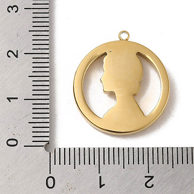 304 Stainless Steel Pendants STAS-L022-315G-1