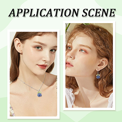 16Pcs Resin Pendants RESI-SC0006-44-1