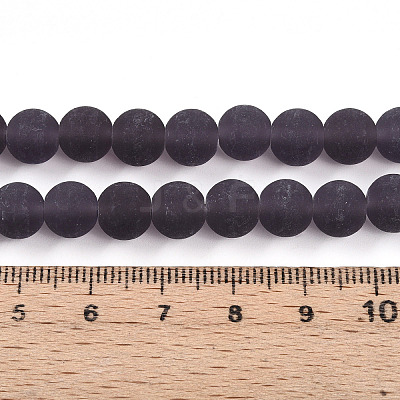 Transparent Glass Beads Strands GLAA-T032-T8mm-MD03-1