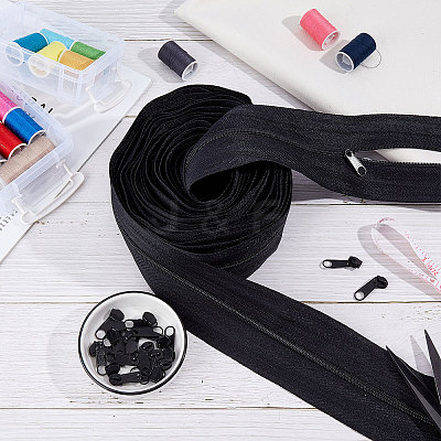 Nylon Invisible Widen Zipper Fastener FIND-BC0001-69B-1
