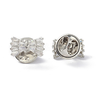 Sparkling Bowknot Brooch Pin LS-JEWB-K006-04P-1