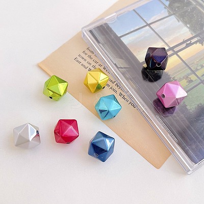 Printed Acrylic Beads OACR-P024-06-1