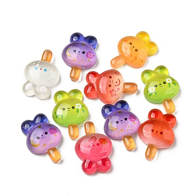 Luminous Resin Cabochons CRES-M020-04-1
