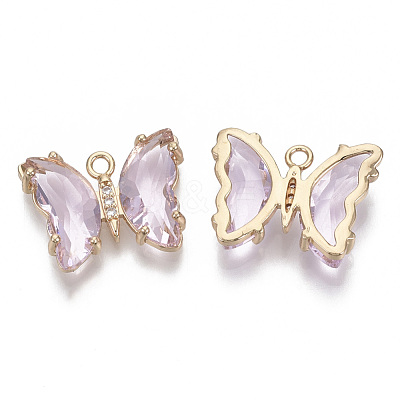 Glass Pendants X-GLAA-T021-24G-1
