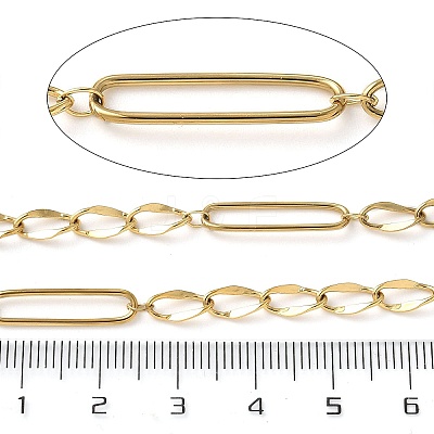 304 Stainless Steel Oval Link Chains CHS-C015-05G-1