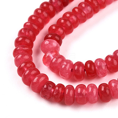 Dyed Natural White Jade Beads Strands X-G-T139-57A-09-1
