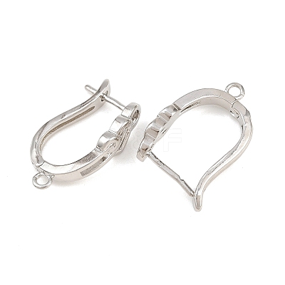 Brass Hoop Earring Findings KK-K340-36P-1