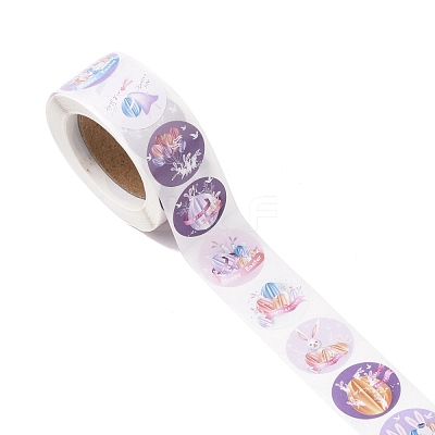 8 Patterns Easter Theme Self Adhesive Paper Sticker Rolls DIY-C060-03F-1