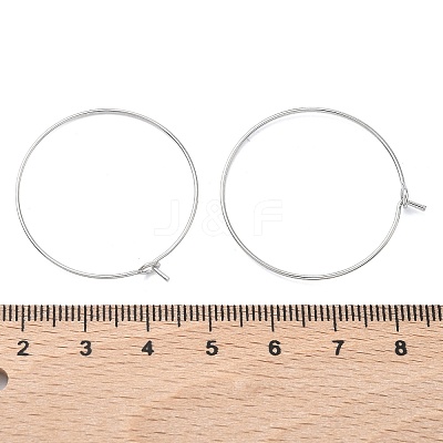 SHEGRACE Brass Hoop Earrings Findings XGR0005P-70P-1
