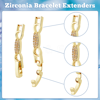 10Pcs 2 Colors Bowknot Rack Plating Brass Clear Cubic Zirconia Watch Band Clasps ZIRC-DC0001-10-1