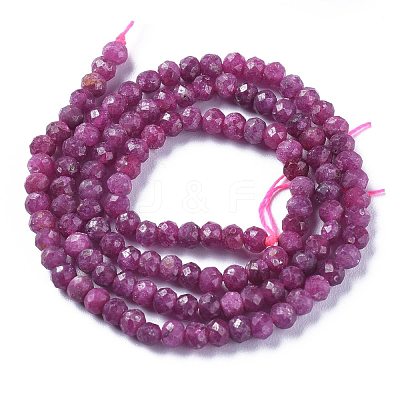 Natural Ruby Beads Strands G-E560-Q07-1