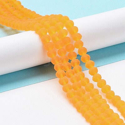 Transparent Glass Beads Strands EGLA-A034-T8mm-MD05-1