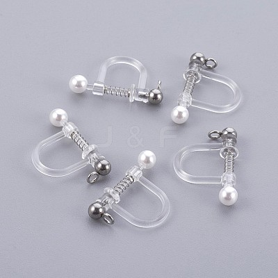 Plastic Clip-on Earring Findings LS-X-STAS-P221-24P-1