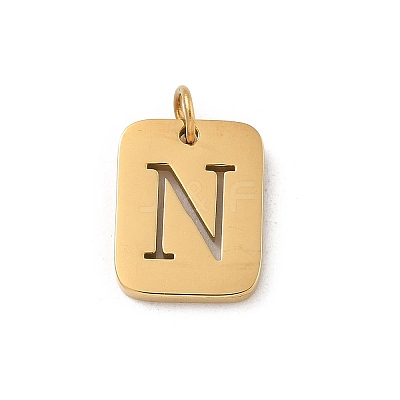 304 Stainless Steel Charms STAS-R001-01G-N-1