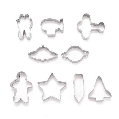 Non-Tarnish Stainless Steel The Universe Series Shape Cookie Candy Food Cutters Molds DIY-H142-01P-1