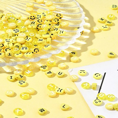 200Pcs Opaque Acrylic Beads MACR-FS0001-87-1
