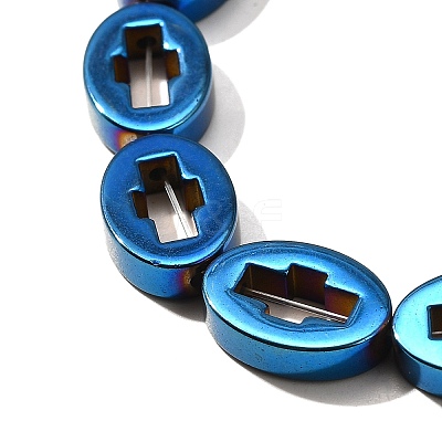 Electroplated Synthetic Non-magnetic Hematite Beads Strands G-L613-Z01-03A-1