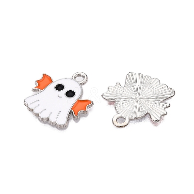 Halloween Theme Alloy Enamel Pendants ENAM-T020-08G-1