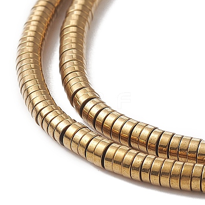 Electroplate Non-magnetic Synthetic Hematite Beads Strands G-J164A-3mm-07-1
