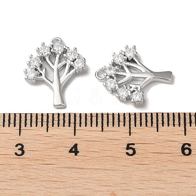 Brass Micro Pave Cubic Zirconia Pendants KK-F862-09P-1