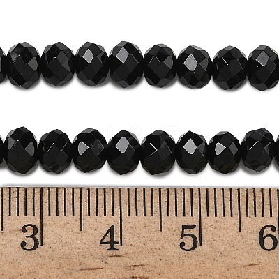 Natural Black Onyx Bead Strands G-D344-A19-02-1