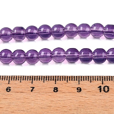 Baking Paint Glass Beads Strands DGLA-Q023-6mm-DB44-1