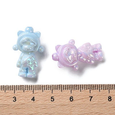 Opaque UV Plating Acrylic Beads PACR-D288-26-1