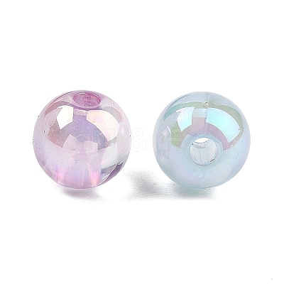 UV Plating Opaque Acrylic Beads MACR-K361-36-1