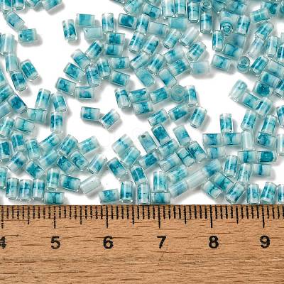 Two Tone Inside Colours Transparent Glass Seed Beads SEED-C004-05L-1