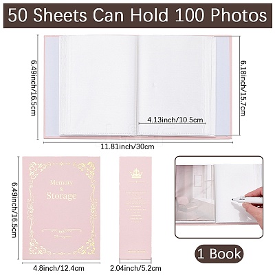 Paper Cover Interstitial Album Book AJEW-CP0011-01B-1