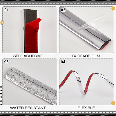 Self Adhesive PVC Car Interior Moulding Trim AJEW-WH20020-082C-03-1